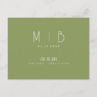 Ultra Moderne Monogramme Vert de Mousse Enregistre