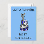Carte Postale Ultra Runners le font plus longtemps (Devant / Derrière)