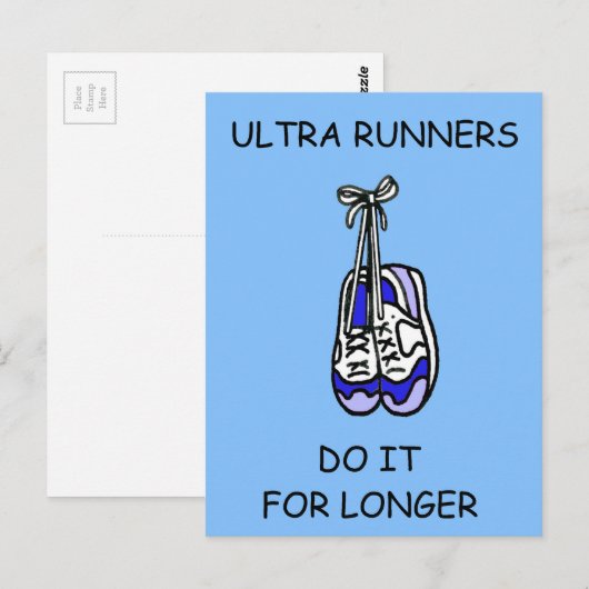 Carte Postale Ultra Runners le font plus longtemps (Devant / Derrière)
