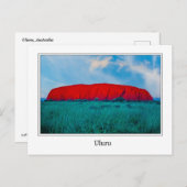 Carte Postale Uluru (Devant / Derrière)