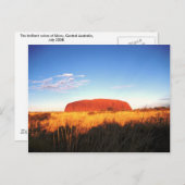 Carte Postale Uluru (Devant / Derrière)