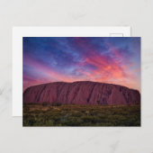 Carte Postale Uluru au coucher du soleil (Devant / Derrière)