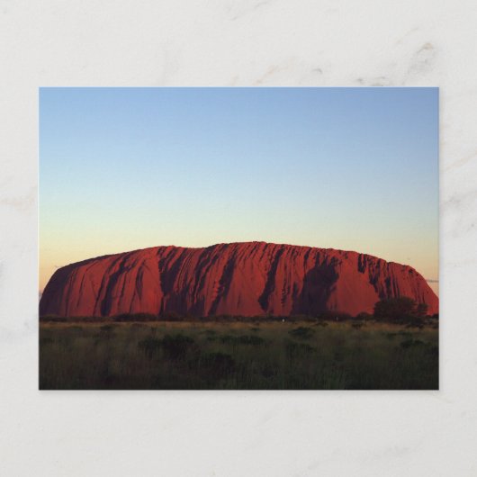 Carte Postale Uluru au coucher du soleil (Devant)