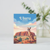 Carte Postale Uluru Australie (Debout devant)