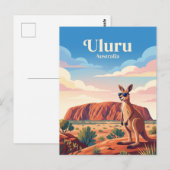 Carte Postale Uluru Australie (Devant / Derrière)