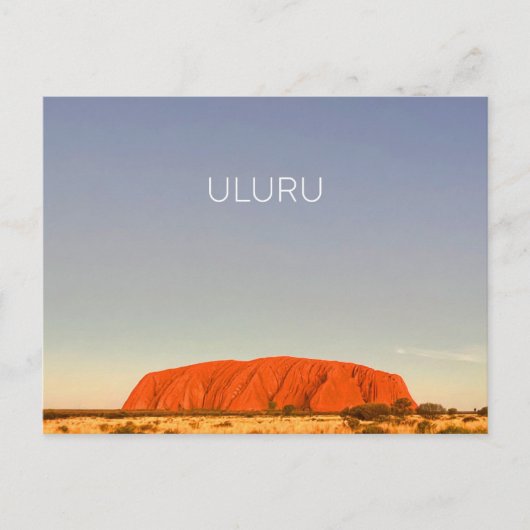 Carte Postale Uluru, Australie (Devant)
