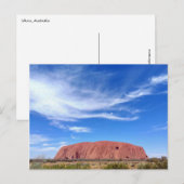 Carte Postale Uluru Australie (Devant / Derrière)