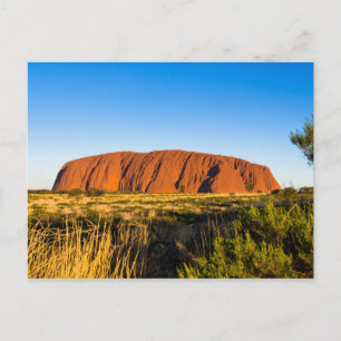 Carte Postale Uluru Ayers Rock dans l'arrière-pays Australie