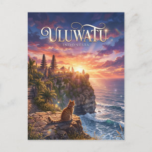 Carte Postale Uluwatu, Bali, Indonésie Indonésie