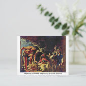 Carte Postale Ulysse Dans La Grotte De Polyphémère Par Jacob Jor (Debout devant)