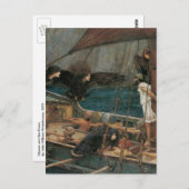 Carte Postale Ulysse et les sirènes par John William Waterhouse (Devant / Derrière)