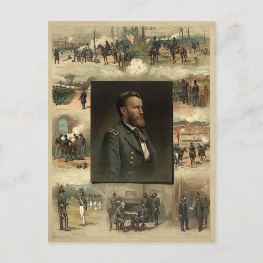 Carte Postale Ulysses S. Grant, 1885 (Devant)