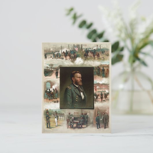 Carte Postale Ulysses S. Grant de West Point à Appomattox (Debout devant)