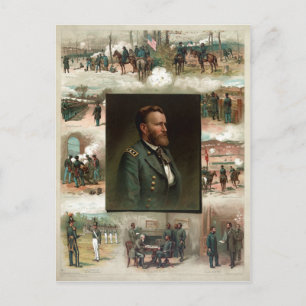 Carte Postale Ulysses S. Grant de West Point à Appomattox