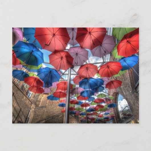 Carte Postale Umbrella Art, Borough Market, Londres (Devant)