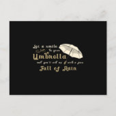 Carte Postale Umbrella Cloud Pluie Météo Pluie Pluie Pluie Pluie (Devant)