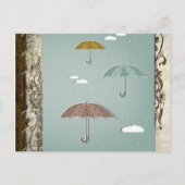 Carte postale Umbrellas d'automne (Devant)