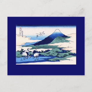 Carte Postale Umegawa Hokusai Art japonais