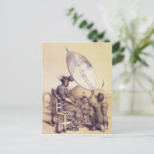 Carte Postale Umpanda, roi de l'Amazoulou, 1849 (Debout devant)