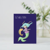 Carte Postale Un Accident De Fille Mignonne Se Bien Bientôt (Debout devant)