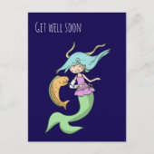 Carte Postale Un Accident De Fille Mignonne Se Bien Bientôt (Devant)