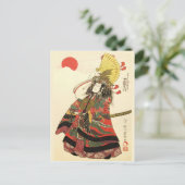 Carte Postale Un acteur japonais à la tête d'une armée samouraïe (Debout devant)