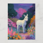 Carte Postale Un adorable âne coloré (Devant)