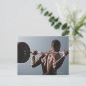 Carte Postale Un Africain Américain faisant de l'exercice dans l (Debout devant)