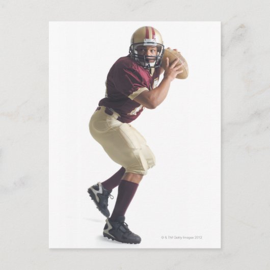 Carte Postale un afro-américain en rouge et blanc (Devant)