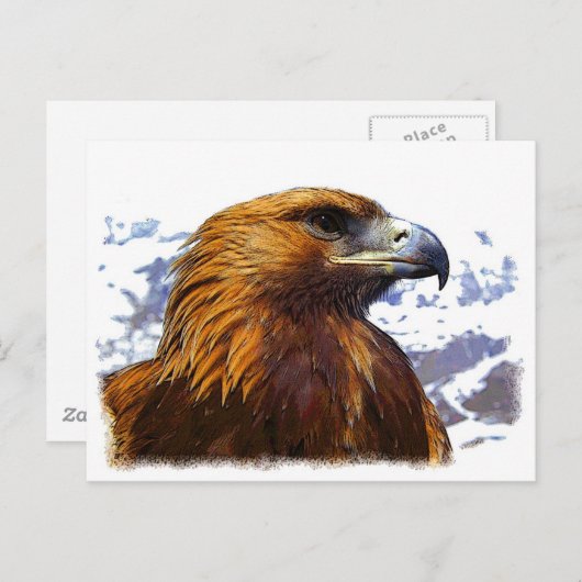 Carte Postale Un aigle d'or (Devant / Derrière)