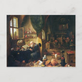 Carte Postale Un alchimiste dans son atelier (Devant)