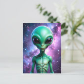 Carte Postale Un alien (Debout devant)