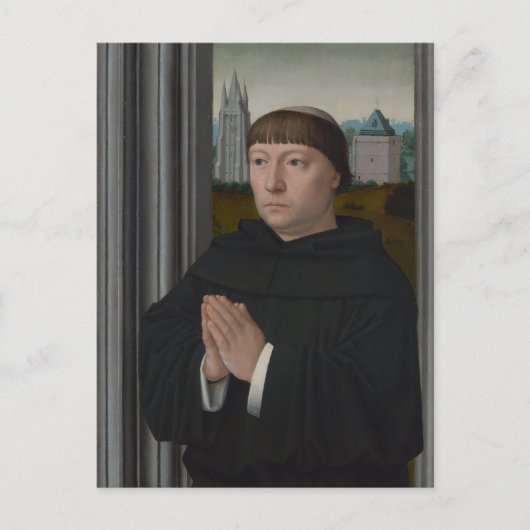Carte Postale Un ami augustinien prie par Gerard David (Devant)