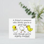 Carte Postale Un ami est quelqu'un (Debout devant)