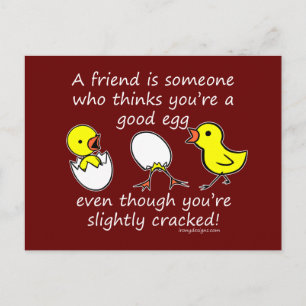 Carte Postale Un ami est quelqu'un