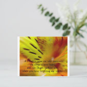 Carte Postale Un ami est quelqu'un qui connaît le fils... (Debout devant)