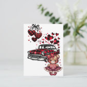 CARTE POSTALE UN AMOUR DE LA SAINT-VALENTIN CLASSIQUE POUR VOUS  (Debout devant)