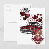 CARTE POSTALE UN AMOUR DE LA SAINT-VALENTIN CLASSIQUE POUR VOUS  (Devant / Derrière)