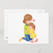 Carte Postale Un amour de mère et de fille (Devant / Derrière)