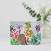 Carte Postale Un ananas fait face à des choix difficiles dans un (Debout devant)