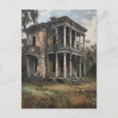 Carte Postale Un Ancien Manoir Rural Abandonné (Devant)