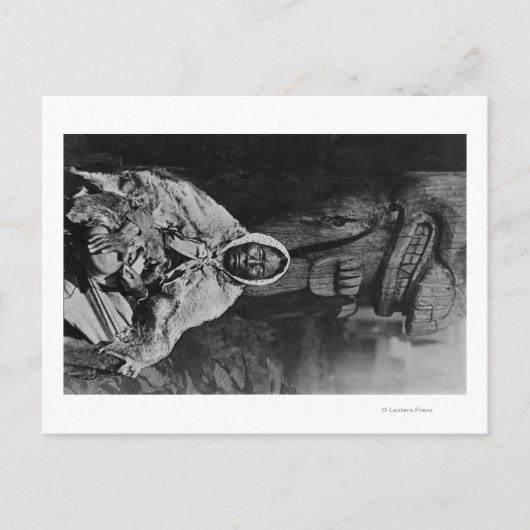 Carte Postale Un ancien médecin indien en sorcière en Alaska Pho (Devant)