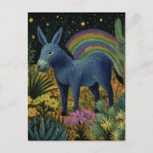 Carte Postale Un âne dans le désert (Devant)