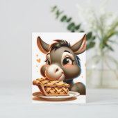 Carte Postale Un âne vole la tarte (Debout devant)