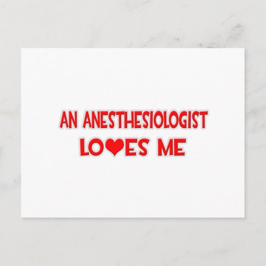 Carte Postale Un anesthésiste m'aime (Devant)