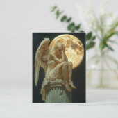 Carte Postale Un ange blond et la lune (Debout devant)