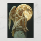 Carte Postale Un ange blond et la lune (Devant)