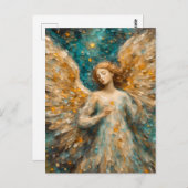 Carte Postale Un ange coloré (Devant / Derrière)