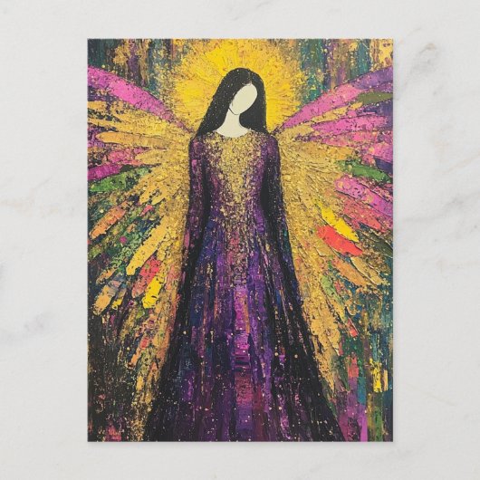 Carte Postale Un ange coloré (Devant)