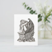 Carte Postale Un ange endormi sur la pierre (Debout devant)